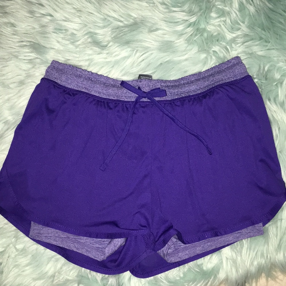 Knit layered shorts